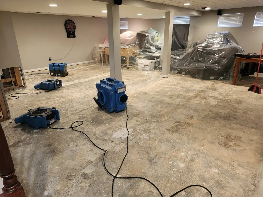 Restoration equipment on an Apopka job